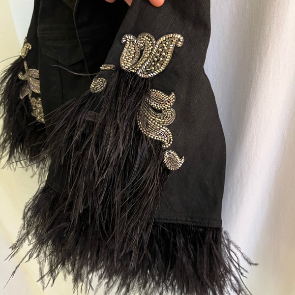 Women’s Kobi Halperin jackets w/ostrich feathers - Picture 8 of 16